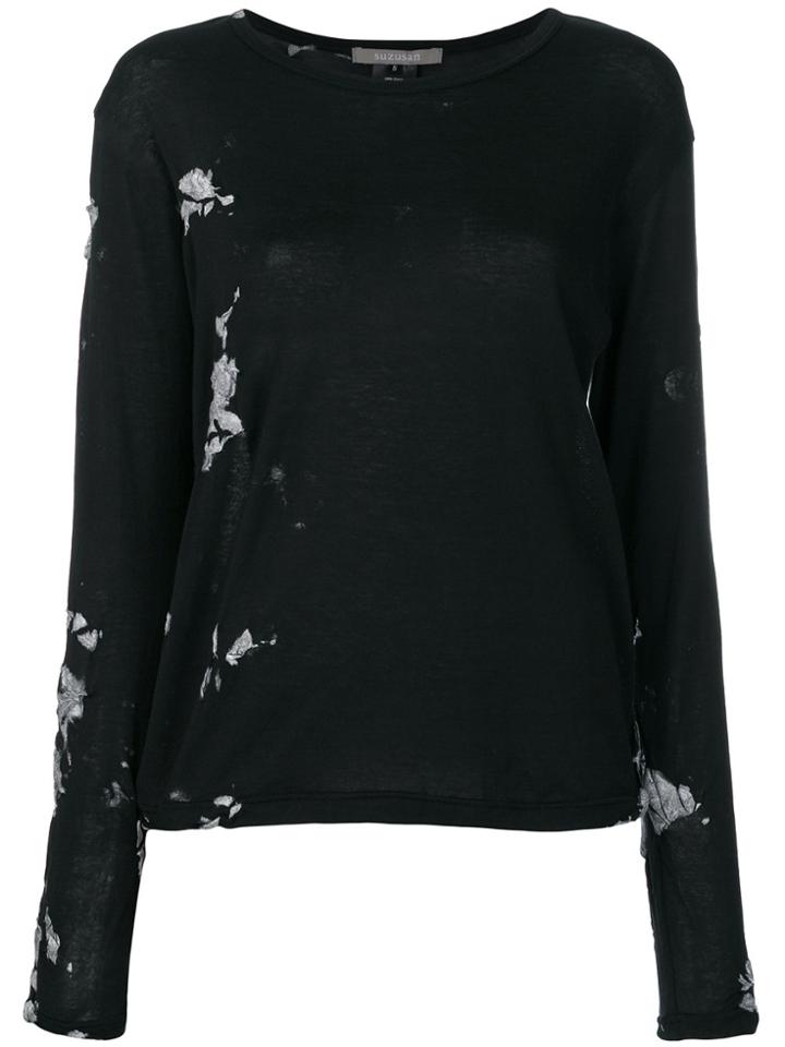 Suzusan Bleach Effect Jumper - Black