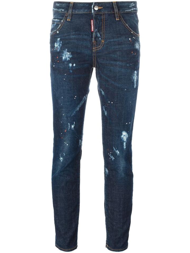 Dsquared2 Cool Girl Jeans, Size: 38, Blue, Cotton/spandex/elastane/polyester