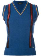 Dsquared2 - Knitted Vest Top - Women - Wool - S, Blue, Wool