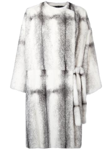 Christopher Kane Reversible Mink Fur Coat - White