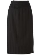 Jean Louis Scherrer Vintage Sheath Skirt, Women's, Size: 36, Black