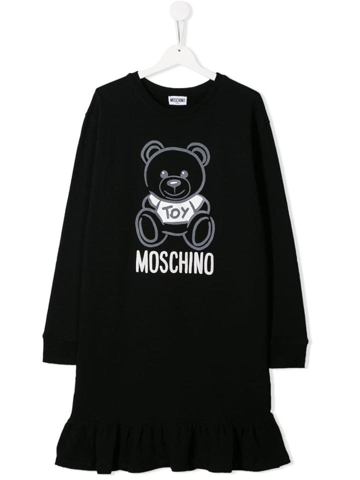 Moschino Kids Teddy Jumper Dress - Black