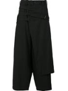 Yohji Yamamoto Bandage Wrap Trousers, Men's, Size: 3, Black, Cotton