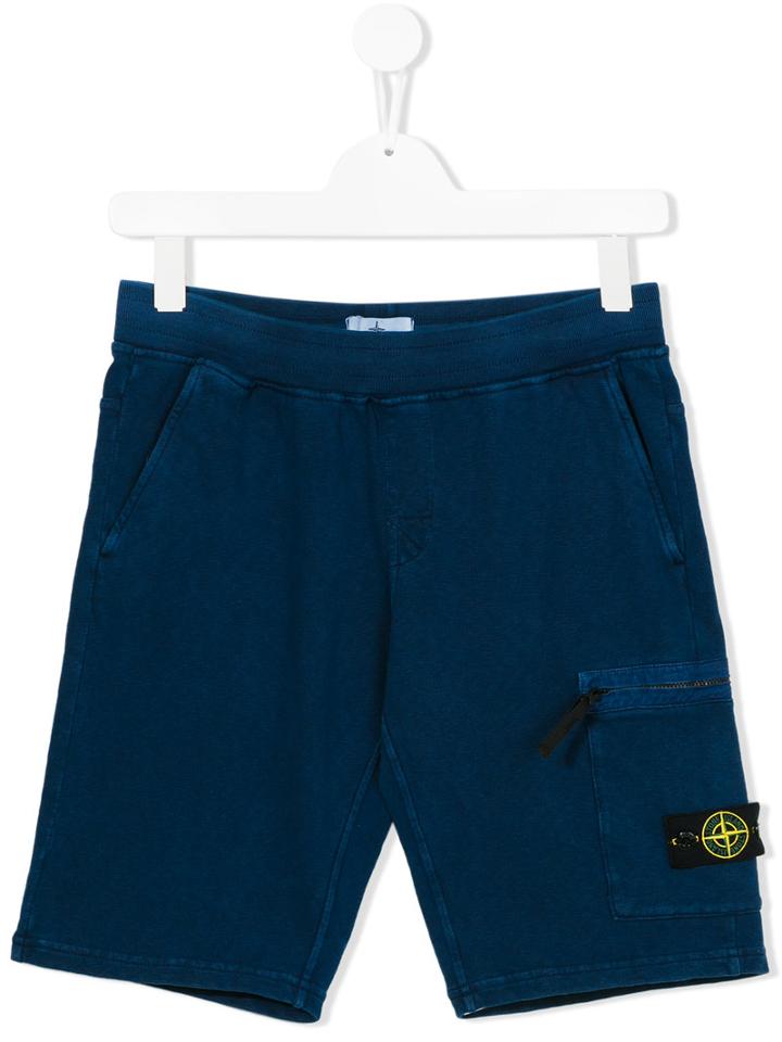 Stone Island Kids Casual Shorts, Boy's, Size: 14 Yrs, Blue