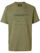 Carhartt Logo Print T-shirt - Green