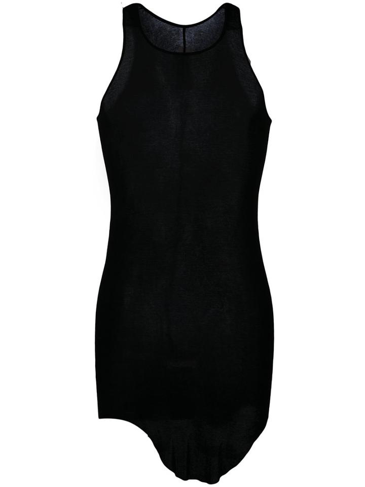 Rick Owens - Curved Hem Tank Top - Men - Cotton - M, Black, Cotton