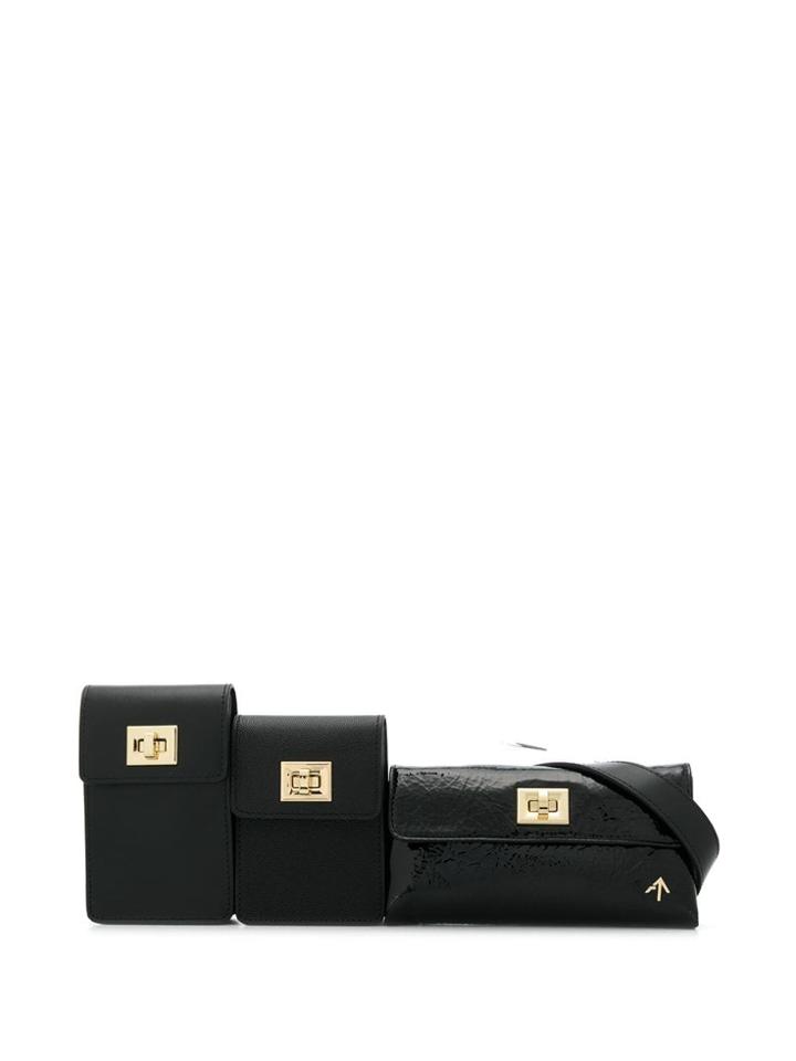 Manu Atelier Compartment Belt Bag - Black