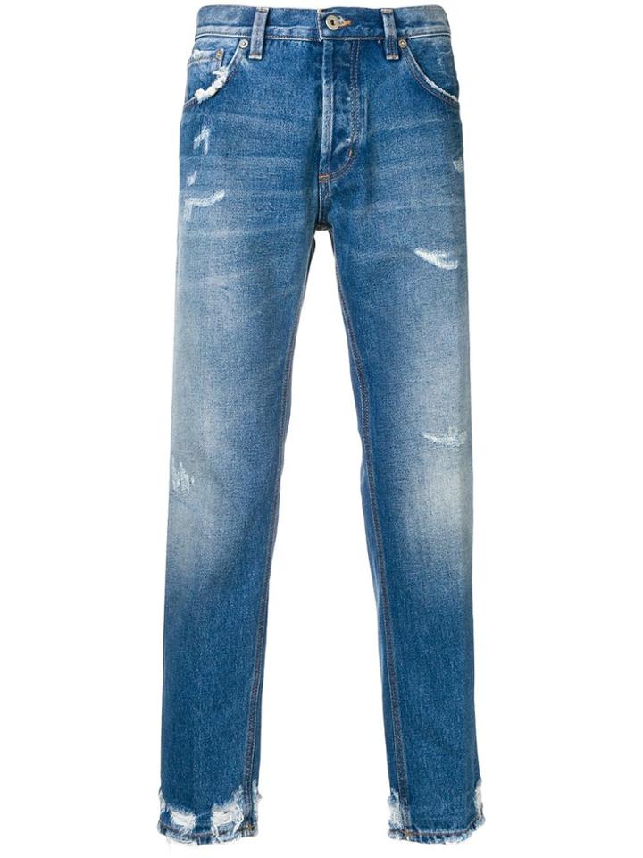 Dondup Stonewashed Tapered Jeans - Blue