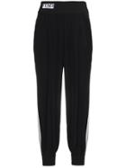 Fendi Stripe Logo Track Pants - Black