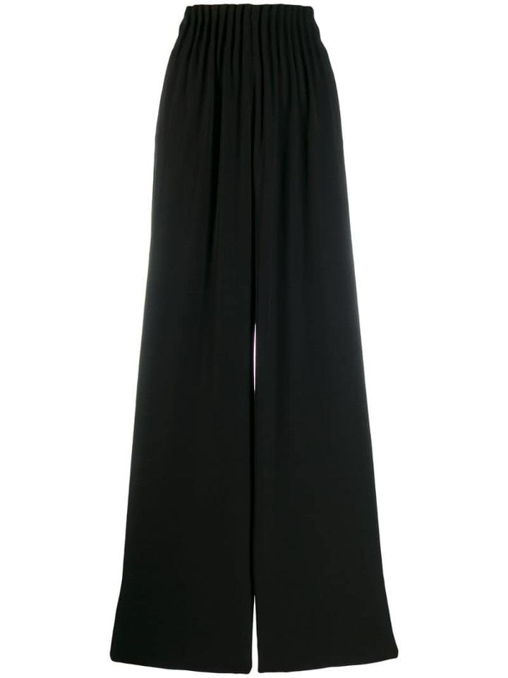Ea7 Emporio Armani Wide Leg Trousers - Black