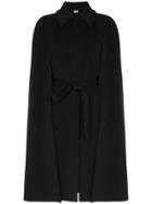 Burberry Lanfair Cashmere Belted Cape - Black