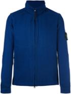Stone Island 'giubbotto Leggero' Jacket, Men's, Size: Small, Blue, Polyamide/polyester/wool