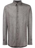Saint Laurent Metallic (grey) Long Sleeve Shirt, Men's, Size: 38, Polyamide/viscose/metal