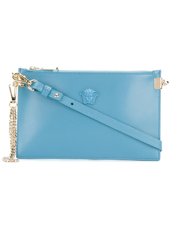 Versace Medusa Wrist Clutch - Blue