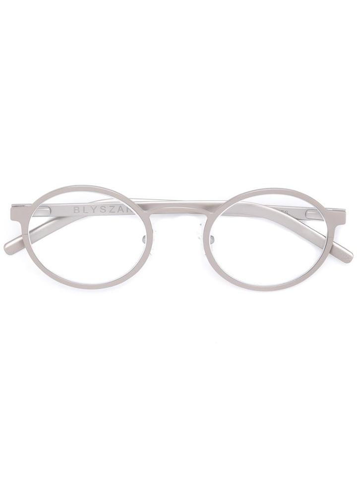 Blyszak - Round Frame Glasses - Unisex - Metal (other) - One Size, Grey, Metal (other)
