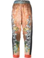 Forte Forte Ocean Print High Waist Trousers, Women's, Size: 40, Nude/neutrals, Cupro/viscose/silk