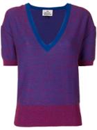 Vivienne Westwood Red Label Deep V-neck Jumper - Pink & Purple