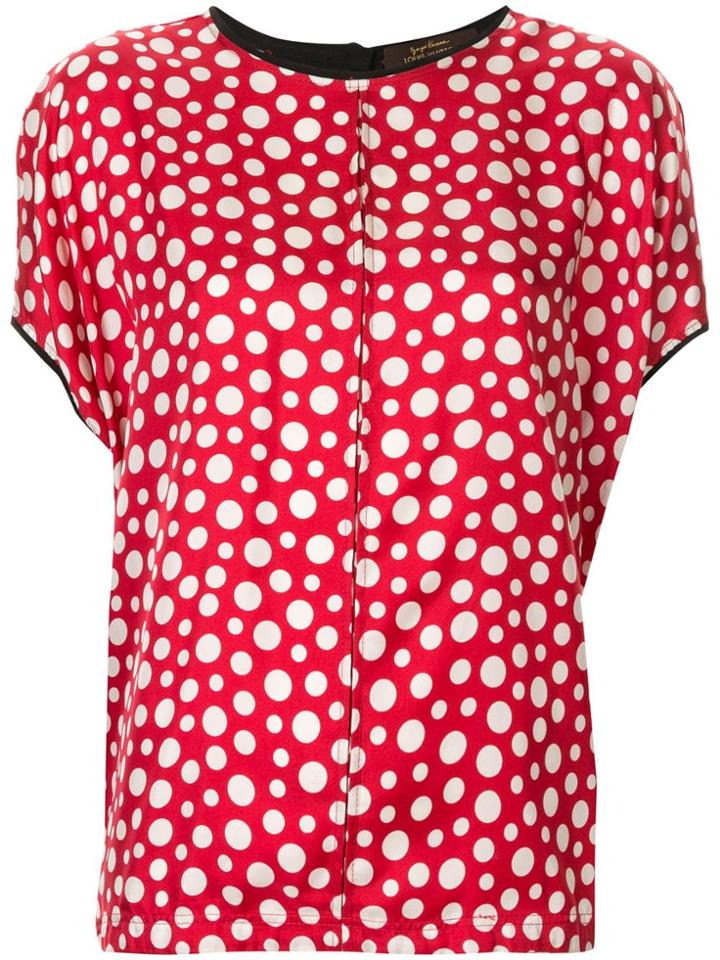 Louis Vuitton Pre-owned Silk Polka Dots Blouse - Red
