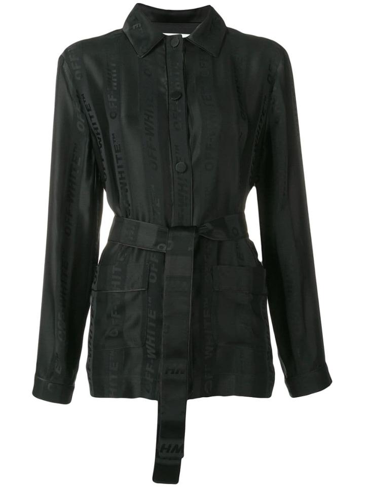 Off-white Belted Logo Shirt - Black