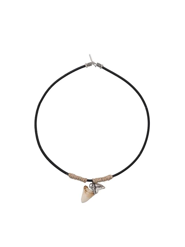 Saint Laurent Shark's Tooth Necklace - Black