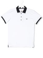 Armani Junior Teen Contrast-trimmed Polo Shirt - White