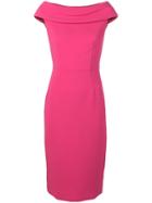 P.a.r.o.s.h. Wide-neck Midi Dress - Pink