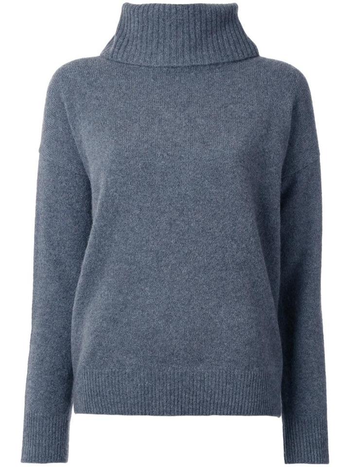 Loveless Turtleneck Jumper, Women's, Size: 36, Grey, Yak