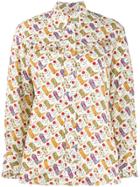 Sandro Paris Boot Print Blouse - Neutrals