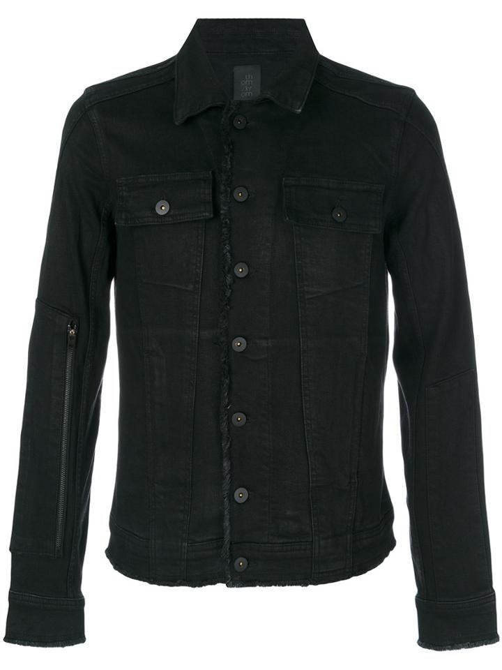 Thom Krom Raw Edge Denim Jacket - Black