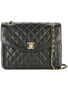 Chanel Pre-owned 1991-1994 Cc Chain Shoulder Bag - Black
