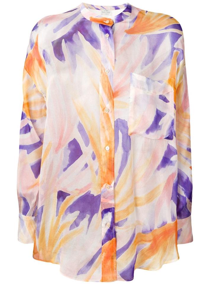Forte Forte Abstract Print Shirt - Purple