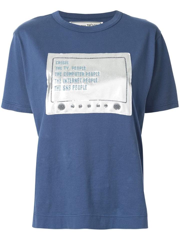 Tu Es Mon Trésor Tv T-shirt - Blue