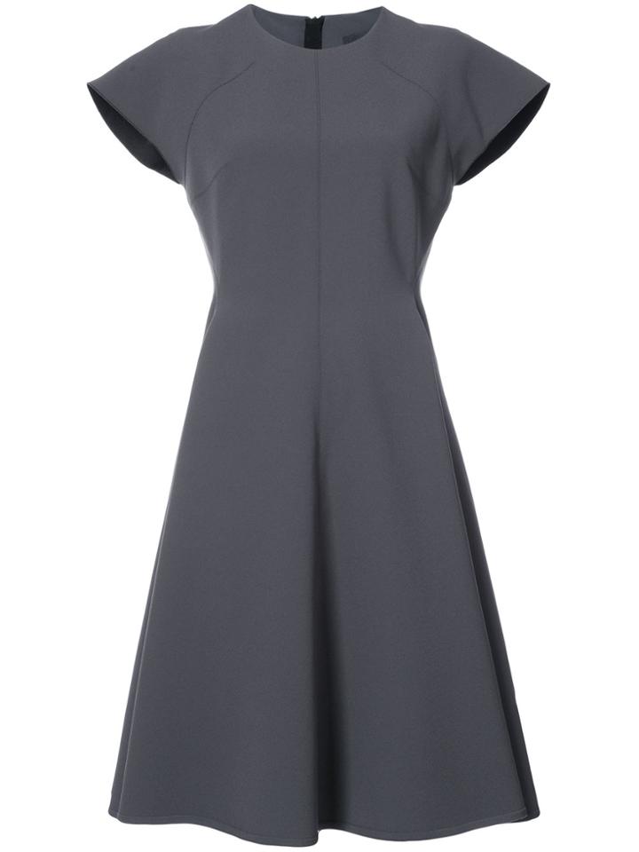 Paule Ka Flared Mid Dress - Green