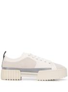 Diesel Low-top Sneakers With Metallic Panels - Neutrals