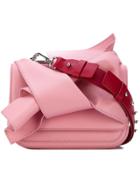 No21 Flat Bow Shoulder Bag - Pink & Purple