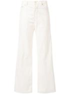 Maggie Marilyn Strike A Cord Flared Trousers - White