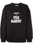 Adidas By Stella Mccartney Logo Print Sweatshirt, Women's, Size: Xs, Black, Cotton/polyester