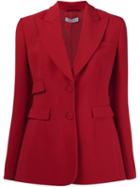 Altuzarra Two Button Blazer, Women's, Size: 40, Red, Triacetate/polyester