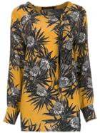Andrea Marques Printed Silk Blouse - Yellow