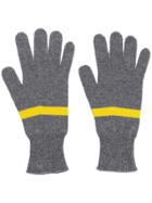 Fabiana Filippi Contrast Stripe Gloves - Grey