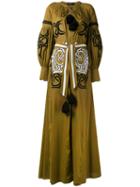 Embroidered Boho Dress - Women - Cotton/polyamide/polyester/viscose - 40, Brown, Cotton/polyamide/polyester/viscose, Wandering