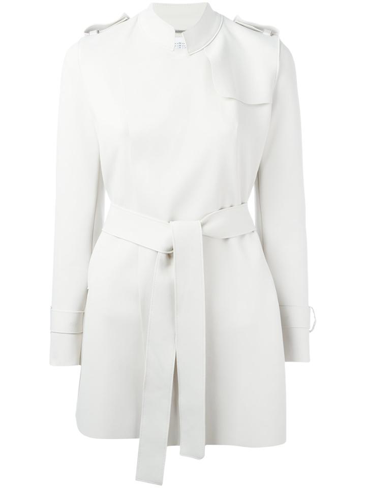 Harris Wharf London Tie-waist Trench Coat - Grey