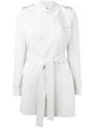 Harris Wharf London Tie-waist Trench Coat - Grey