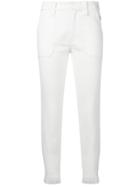 Chloé Fringe Trimmed Jeans - White