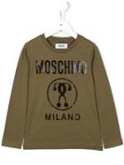 Moschino Kids Double Question Mark T-shirt, Boy's, Size: 12 Yrs, Green