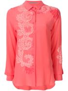 Ermanno Scervino Embroidered Long-sleeve Shirt - Pink & Purple