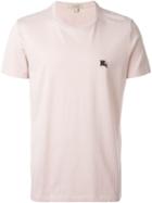 Burberry Brit Embroidered Logo T-shirt, Men's, Size: Xxl, Pink/purple, Cotton