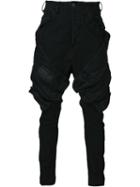 Julius Tapered Cargo Trousers, Men's, Size: 3, Black, Cotton/polyurethane