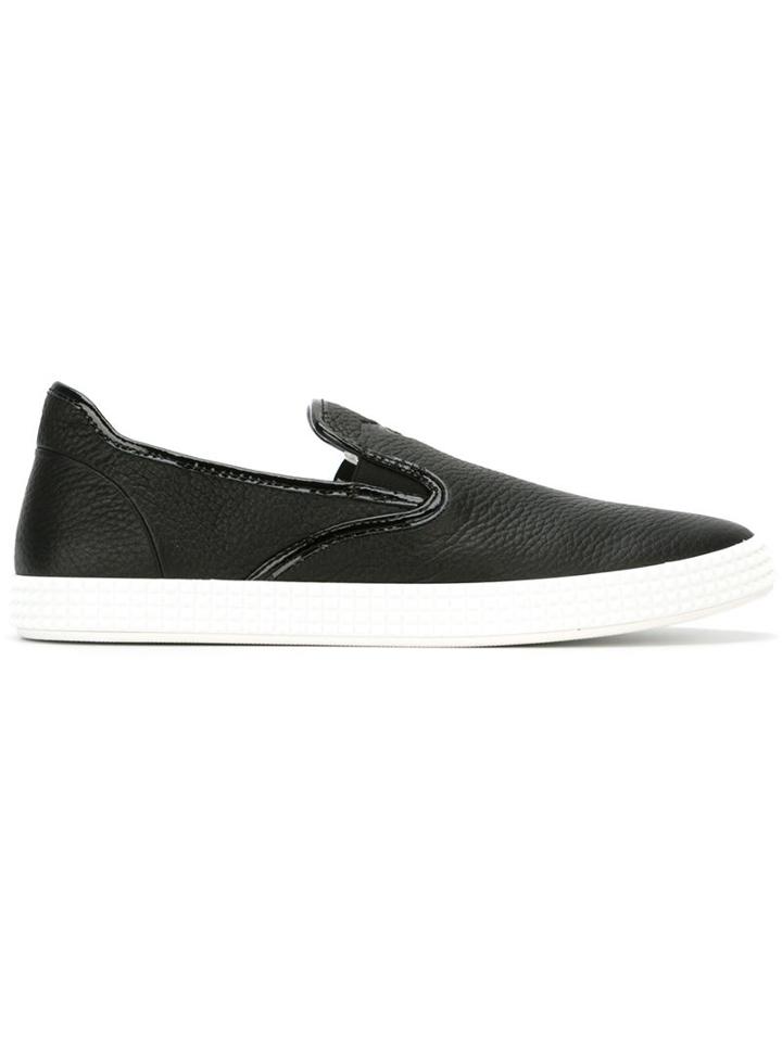 Emporio Armani Embossed Logo Slip-on Sneakers