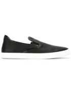 Emporio Armani Embossed Logo Slip-on Sneakers